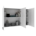Ver imagem 3 de Armário Cozinha Aéreo 120cm com 3 Portas Zaya Branco T01 - Mpozenato