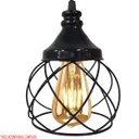 Ver imagem 3 de 2 Pendentes Aramado Esfera Balonê Preto Lustre Luminária Teto Regulável Sala Cozinha Industrial Agp