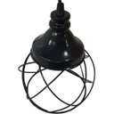 Ver imagem 5 de 2 Pendentes Aramado Esfera Balonê Preto Lustre Luminária Teto Regulável Sala Cozinha Industrial Agp