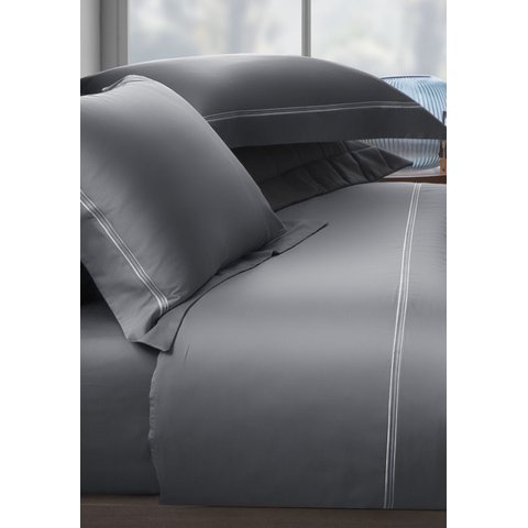Jogo de Cama Monaco 300 Fios Silver / Prata - Queen