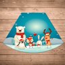 Jogo Americano de Natal Redondo Animais Natalinos Kit com 6 pçs - 3