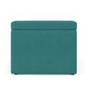 Ver imagem 4 de Calçadeira Baú Navi 160 para Cama Queen Z-016 Sued Azul Turquesa Aradecor