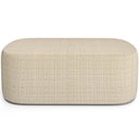 Ver imagem 3 de Kit 02 Puffs Decorativo Orgânico para Living Quarto 100cm Doha W01 Linho Palha - Lyam Decor