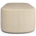 Ver imagem 6 de Kit 02 Puffs Decorativo Orgânico para Living Quarto 100cm Doha W01 Linho Palha - Lyam Decor