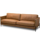 Ver imagem 1 de Sofá 3 Lugares para Sala de Estar Living Industrial 270cm Amábile L06 Couro Camel - Lyam Decor