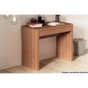 Ver imagem 1 de Mesa de Computador Me4107 C/ 1 Gaveta Amêndoa - Tecno Mobili
