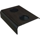 Ver imagem 1 de Kit 2 Bandejas Esteira com Porta Copos Duplo - Cor: Carvalho Ebano