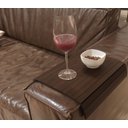 Ver imagem 3 de Kit 2 Bandejas Esteira com Porta Copos Duplo - Cor: Carvalho Ebano