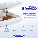 Ver imagem 3 de Cama Box Baú Airtech Antares Casal + Colchão de Molas Ensacadas - Ortobom - Spring - 138x188x67cm
