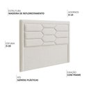 Ver imagem 4 de Cabeceira Cama Box Casal 140 Cm Roma Linho Cru - Nexta Casa