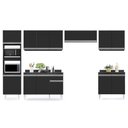 Ver imagem 7 de Cozinha Modulada 6 Módulos Composição 8 Preto - Lumil Móveis
