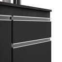 Ver imagem 3 de Cozinha Modulada 6 Módulos Composição 8 Preto - Lumil Móveis