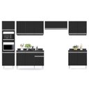 Ver imagem 7 de Cozinha Modulada 6 Módulos Composição 8 Preto - Lumil Móveis