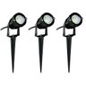 Kit 3x Espeto de Jardim 3w Verde Bivolt À Prova D'água - 1