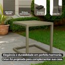 Ver imagem 4 de Kit 2 Mesa de Centro Quadrada Orion Alumínio Ripado Fendi para Area Externa de Piscina - Arkell