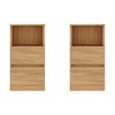 Ver imagem 6 de Kit 2 Mesas de Cabeceira 38,5cm 2 Gavetas Multimóveis Mp4501
