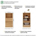 Ver imagem 3 de Kit 2 Mesas de Cabeceira 38,5cm 2 Gavetas Multimóveis Mp4501