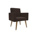 Ver imagem 3 de Kit 3 Poltronas Nina Clássico: Suede/marrom
