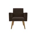 Ver imagem 2 de Kit 3 Poltronas Nina Clássico: Suede/marrom