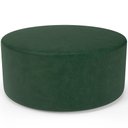 Ver imagem 1 de Puff Redondo Orgânico para Living 90cm Lola W01 Couríssimo Verde - Lyam Decor