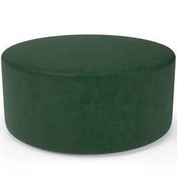 Puff Redondo Orgânico para Living 90cm Lola W01 Couríssimo Verde - Lyam Decor - 1