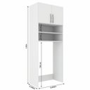 Ver imagem 4 de Armário Multiuso Lavanderia 5 Portas Essencial Branco
