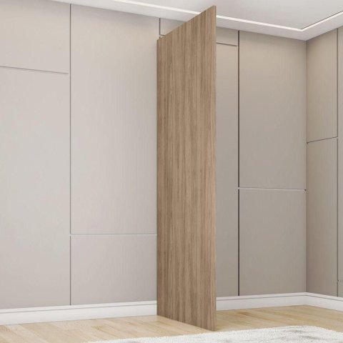 Lateral Quarto Modulado Bellagio 2,5cm MDP Fosco Jequitibá Casa 812