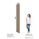 Ver imagem 3 de Lateral Quarto Modulado Bellagio 2,5cm MDP Fosco Jequitibá Casa 812