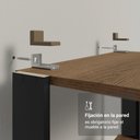 Ver imagem 5 de Estante Armário Multiuso para Escritório 59cm 5 Prateleiras Rustic/preto Madesa Preto/rustic