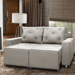 Sofá 2 Lugares Retrátil e Reclinável Bariloche 1.80cm C/ Molas - Veludo - 2