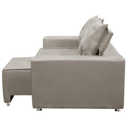 Sofá 2 Lugares Retrátil e Reclinável Bariloche 1.80cm C/ Molas - Veludo - 4