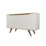 Buffet Aparador Olive 1,35 4 Portas Off White/natural - 3