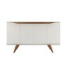 Buffet Aparador Olive 1,35 4 Portas Off White/natural - 1