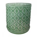 Ver imagem 1 de Porta Vela Verde Celadon Vidro Fosco 9,5 x 8,5 cms Incasa