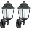 Ver imagem 1 de Kit 2 Arandelas Suporte Inferior Luminárias Parede 28x52cm Bivolt E27 Termoplástico Dital