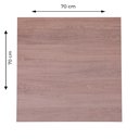 Ver imagem 4 de Mesa Beta Big em Inox 75 cm (Altura) com Disco Redondo com Tampo em MDP Quadrado 70 cm Cor Imbuia