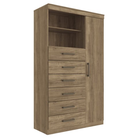 Comoda Multiuso 1 porta 6 gavetas Maraba Santos Andira