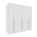 Ver imagem 2 de Guarda Roupa Casal 6 Portas 6 Gavetas 201cm Dubai Yescasa Branco/Neve