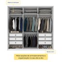 Ver mais imagens de Guarda Roupa Casal 6 Portas 6 Gavetas 201cm Dubai Yescasa Branco/Neve
