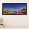 Tela com Moldura Slim London Eye 60x130cm MADEIRA ESCURA - 1