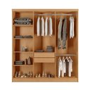 Ver imagem 4 de Guarda Roupa de Casal 6 Portas 2 Gavetas Grecia Rufato Móveis Naturalle/off White