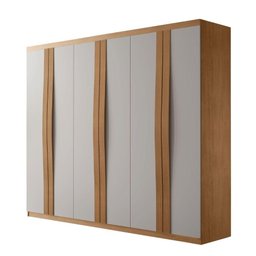 Guarda Roupa de Casal 6 Portas 2 Gavetas Grecia Rufato Móveis Naturalle/off White - 1 Guarda Roupa de Casal 6 Portas 2 Gavetas Grecia Rufato Móveis Naturalle/off White - 1