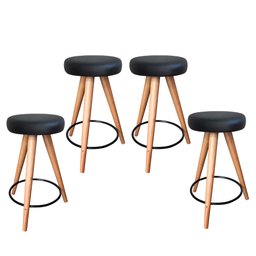 Kit 4 Banqueta Banco Pé Palito Média Cozinha Bar Balcão 60cm - 1