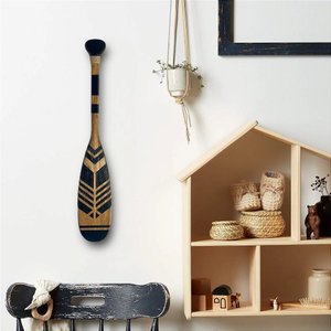 Remo Decorativo Preto 55 Cm Decoração de Parede em Madeira