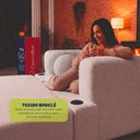 Ver imagem 7 de Sofá Cama Hali 1,50m Xpand Tech Tecido Bouclê Cinza Claro Cama Inbox