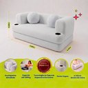 Ver imagem 6 de Sofá Cama Hali 1,50m Xpand Tech Tecido Bouclê Cinza Claro Cama Inbox