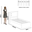 Ver imagem 4 de Cama Solt. Barcelona Off White e Nature com Auxiliar Tebarrot