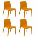 Ver imagem 1 de Cadeira Alice em Polipropileno Amarelo Mostarda Kit com 4 Tramontina