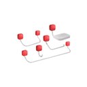 Ver imagem 2 de Kit Pix com 7 Capinhas Silicone Vermelho Kids - Deca Deca Metais