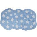 Ver imagem 1 de Tapete Quarto Infantil 60x100cm Azul Estrela